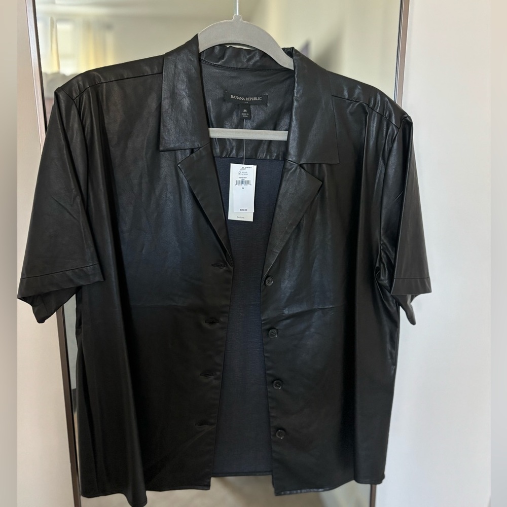 Banana Republic Leather Top